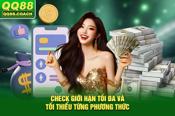 Check giới hạn tối đa và tối thiểu từng phương thức